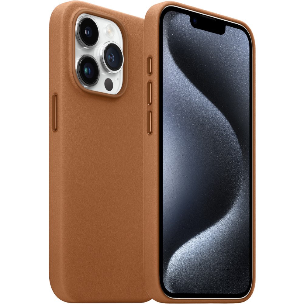 Чехол ARMORSTANDART FAKE Leather Case для Apple iPhone 15 Pro Max Light Coffee (ARM76306) Тип чехол-накладка