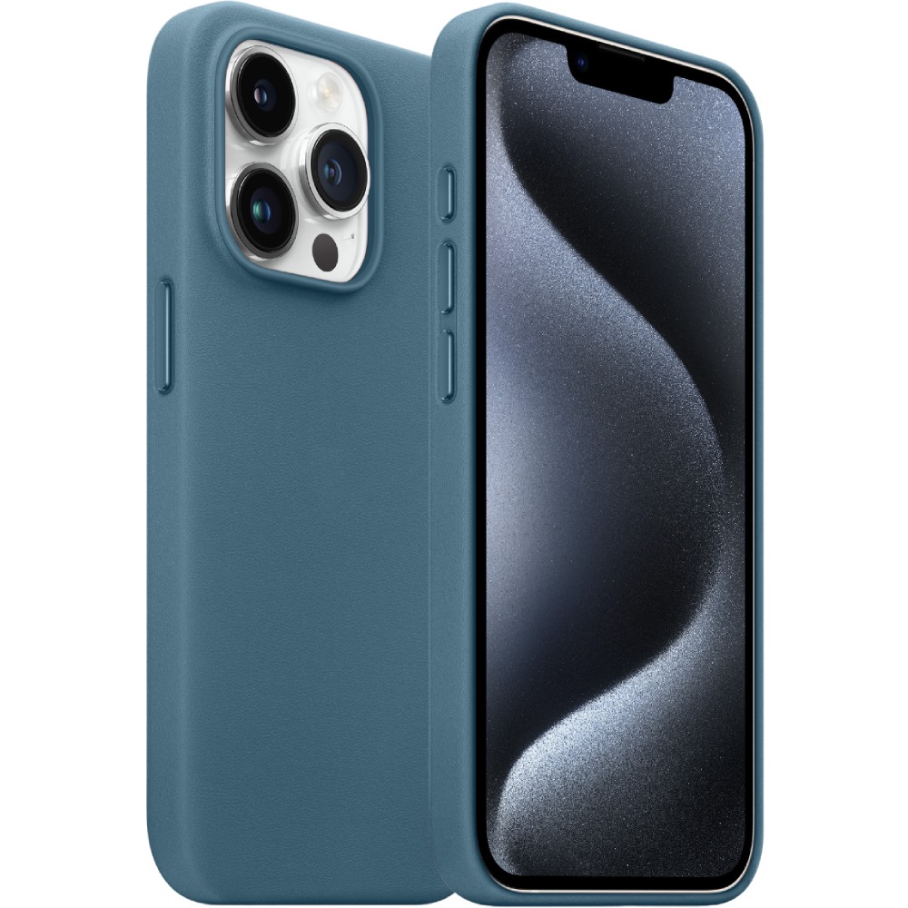 Чехол ARMORSTANDART FAKE Leather Case для Apple iPhone 15 Pro Max Sea Blue (ARM76310) Тип чехол-накладка