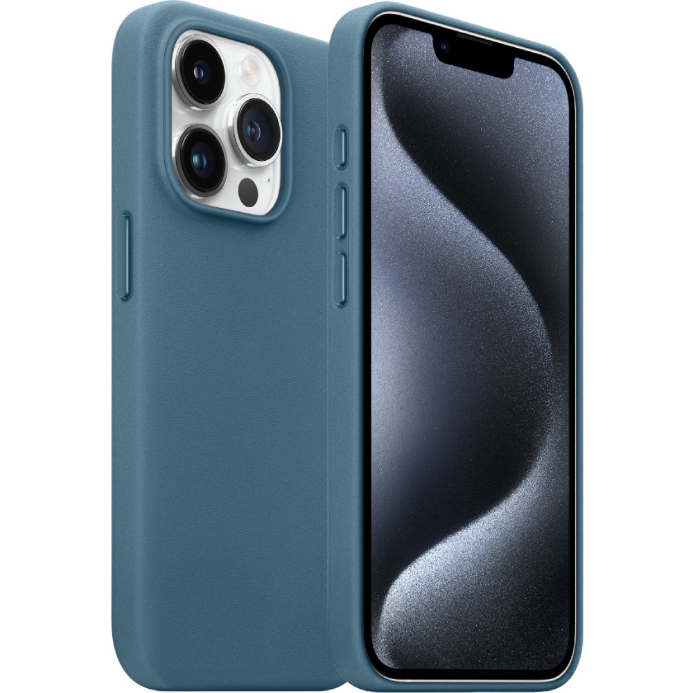 Чохол ARMORSTANDART FAKE Leather Case для Apple iPhone 15 Pro Sea Blue (ARM76304) Тип чохол-накладка