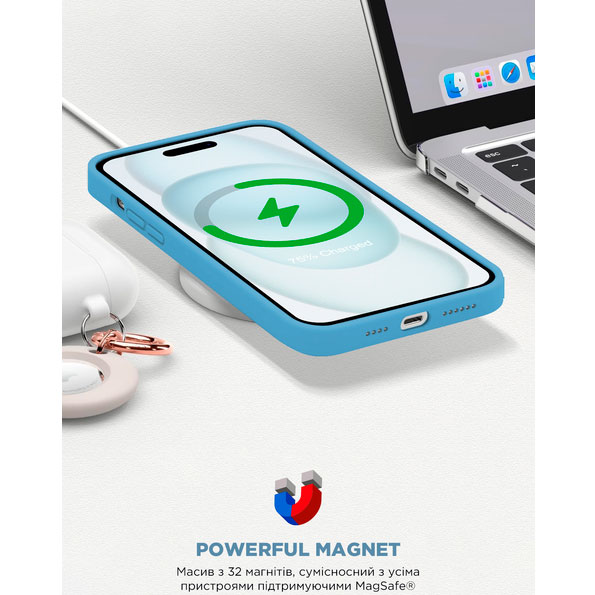 Покупка Чохол ARMORSTANDART ICON2 MagSafe для Apple iPhone 15 Light Blue (ARM77012)