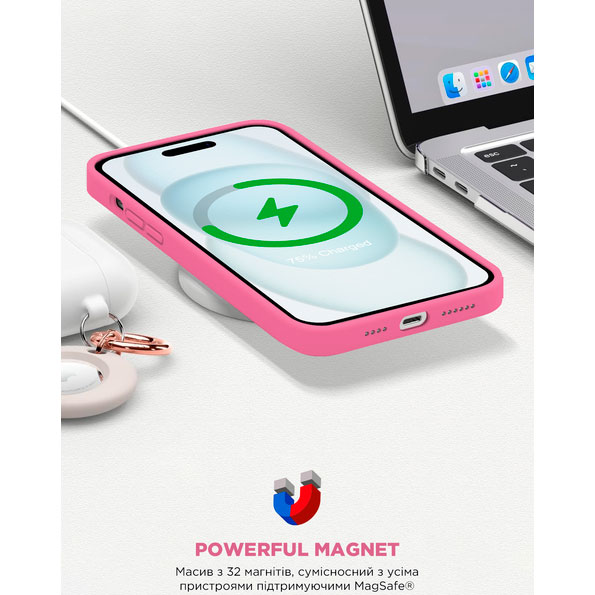 Покупка Чохол ARMORSTANDART ICON2 MagSafe для Apple iPhone 15 Pink (ARM77009)