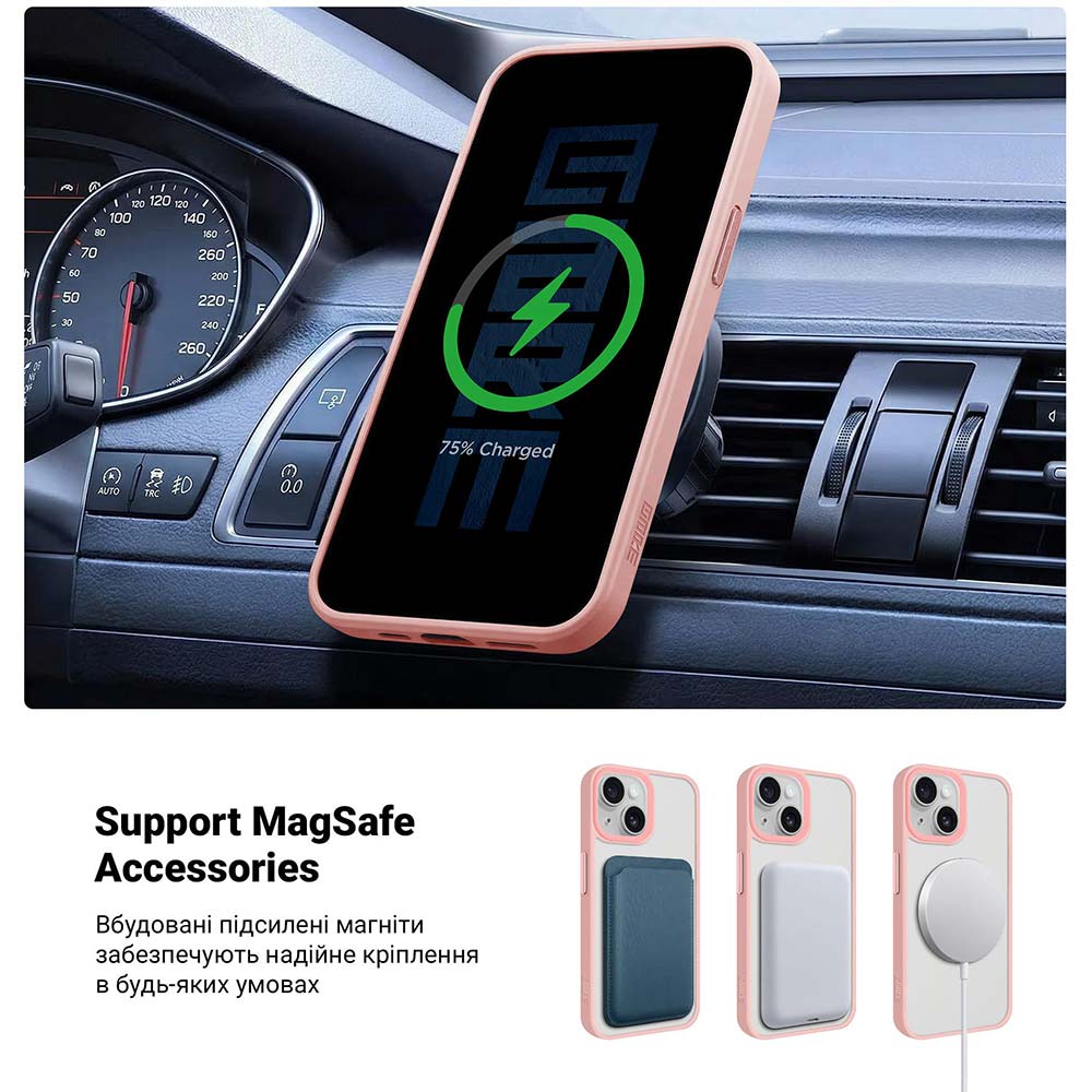 Чохол ARMORSTANDART Uniq Magsafe для Apple iPhone 13 Pink (ARM75296) Колір рожевий