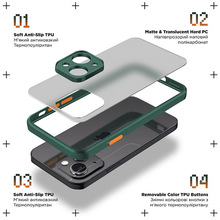 Чехол Панель ArmorStandart Frosted Matte для Poco X6 Pro 5G Dark Green (ARM73372)