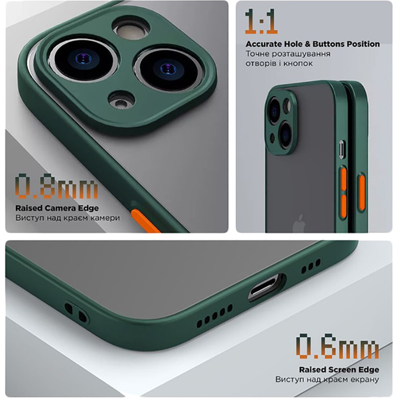 Чехол Панель ArmorStandart Frosted Matte для Poco X6 Pro 5G Dark Green (ARM73372) Тип чехол-накладка