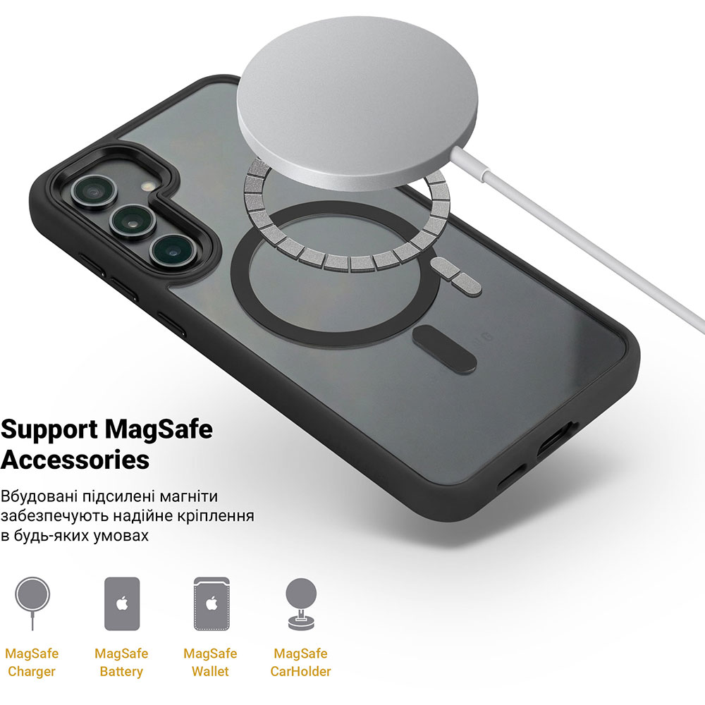 Чехол ArmorStandart Unit MagSafe для для Samsung Galaxy S24 Black (ARM74859) Цвет черный