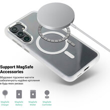 Чехол ArmorStandart Unit MagSafe для для Samsung Galaxy S24 Matte Clear Silver (ARM74861)