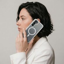 Чехол ArmorStandart Unit MagSafe для для Samsung Galaxy S24 Matte Clear Silver (ARM74861)