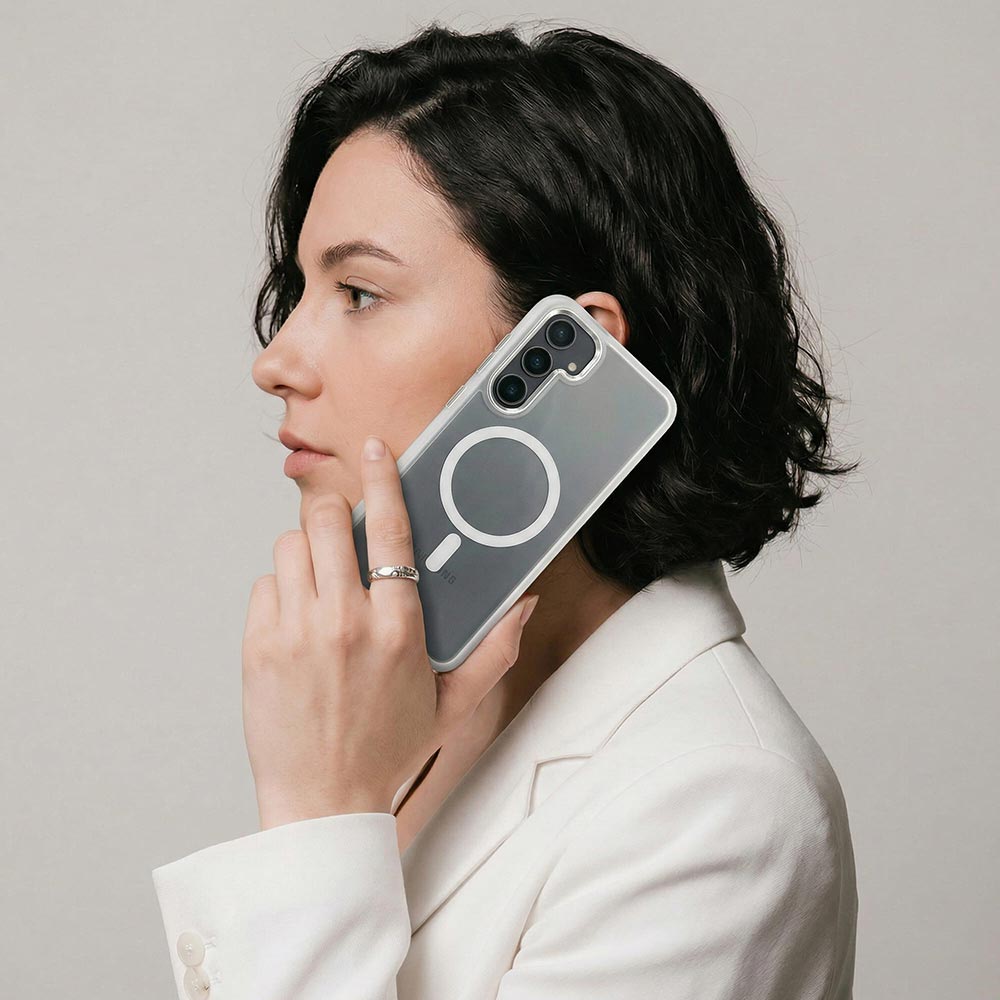 Чехол ArmorStandart Unit MagSafe для для Samsung Galaxy S24 Plus Matte Clear Silver (ARM74865) Материал пластик