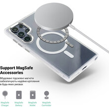 Чехол ArmorStandart Unit MagSafe для для Samsung Galaxy S24 Ultra Matte Clear Silver (ARM74869)