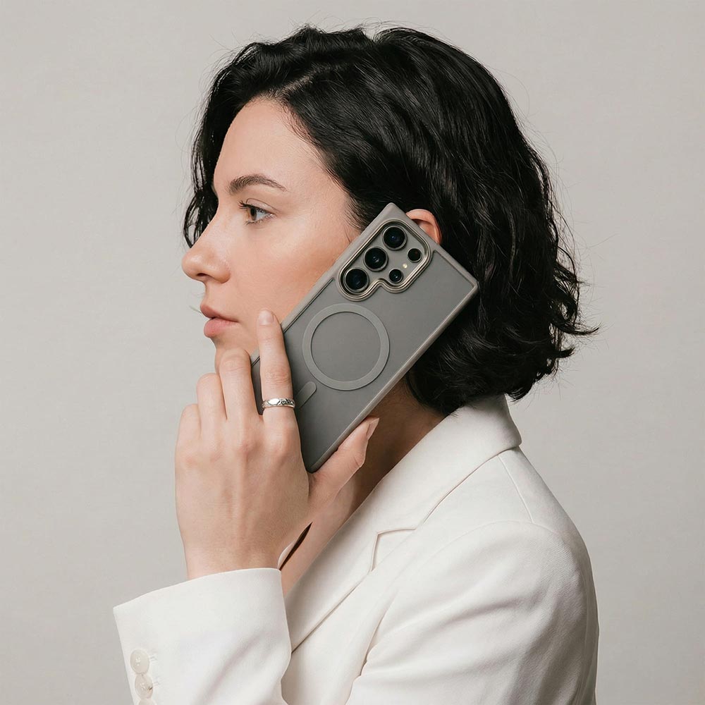 Чехол ArmorStandart Unit MagSafe для для Samsung Galaxy S24 Ultra Titanium Grey (ARM74870) Материал силикон