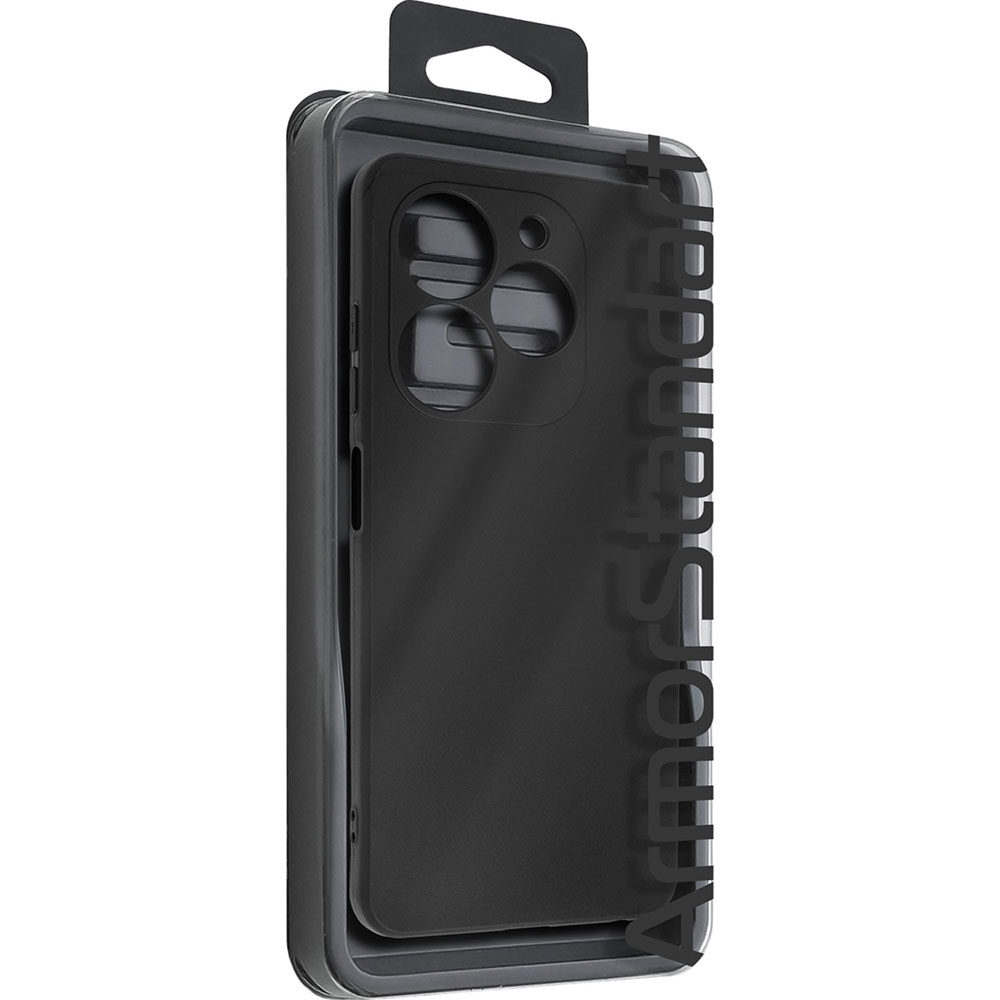 Чехол ArmorStandart Matte Slim Fit для Tecno Spark Go 2024 (BG6) Camera cover Black (ARM73577) Материал полиуретан