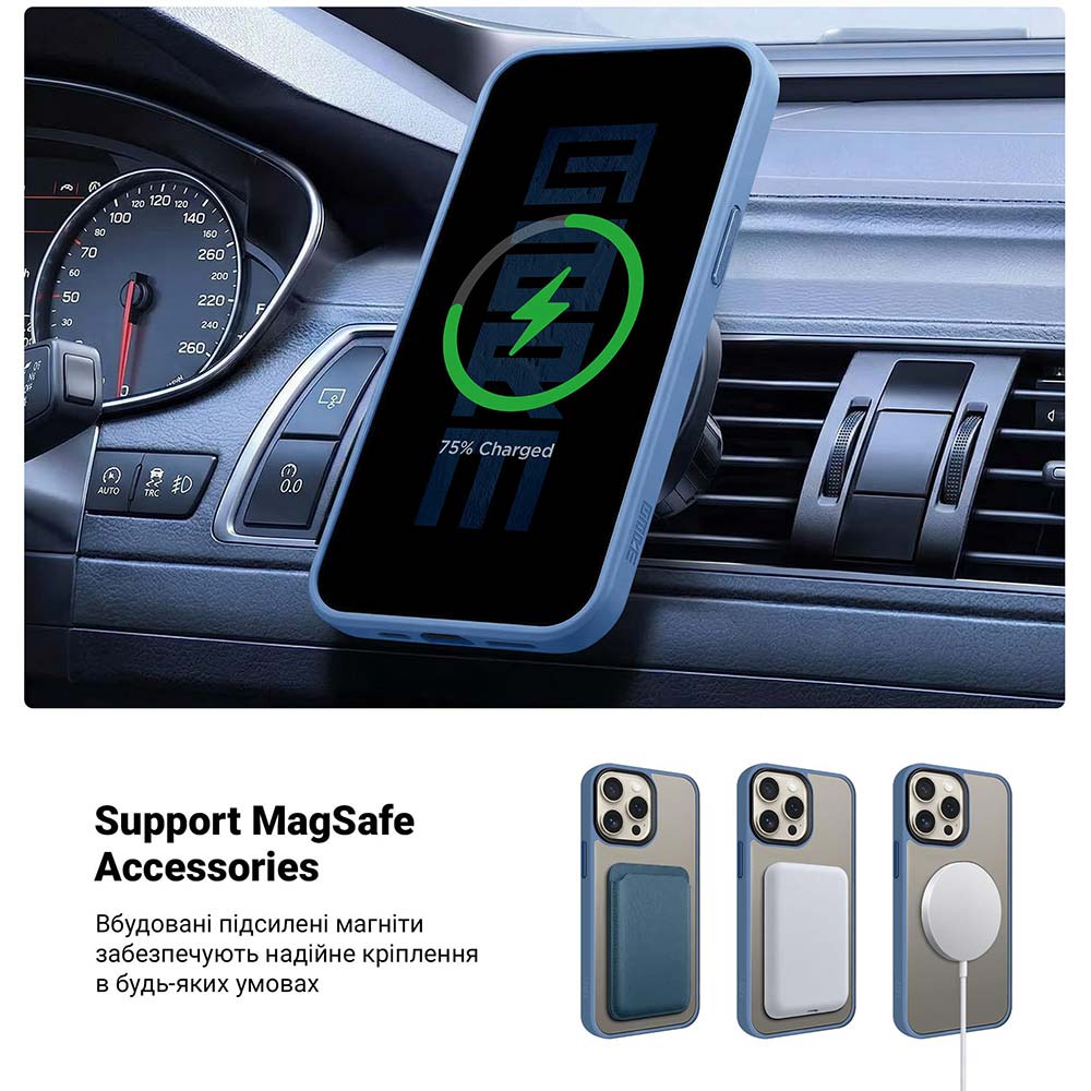 Чехол ArmorStandart Uniq Magsafe для Apple iPhone 14 Pro Max Light Blue (ARM75336) Цвет голубой