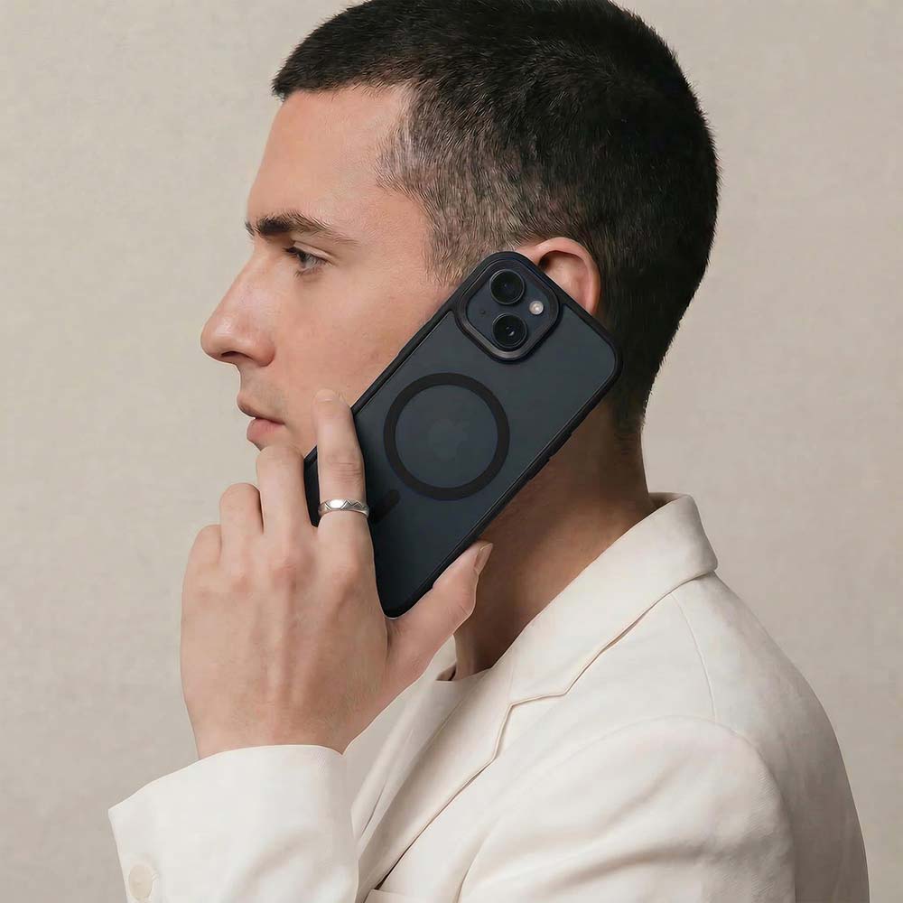 Чехол ArmorStandart Uniq Magsafe для Apple iPhone 15 Black (ARM75265) Материал поликарбонат