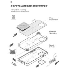 Чехол ARMORSTANDART ICON для Samsung A22 4G/M22/M32 Dark Blue (ARM77051)