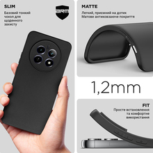 Чехол ARMORSTANDART Matte Slim Fit для Realme 12+ Camera cover Black (ARM74770)