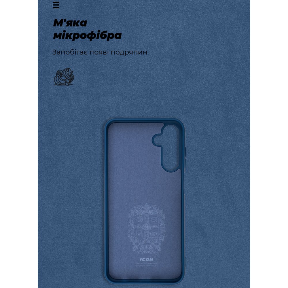 Чехол ARMORSTANDART ICON для Samsung M15 5G (M156) Dark Blue (ARM74374) Материал полиуретан