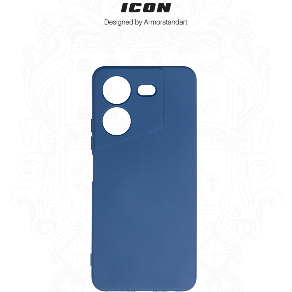 Чохол ARMORSTANDART ICON для Tecno Pova 5 4G Camera cover Dark Blue (ARM76689) Колір синій