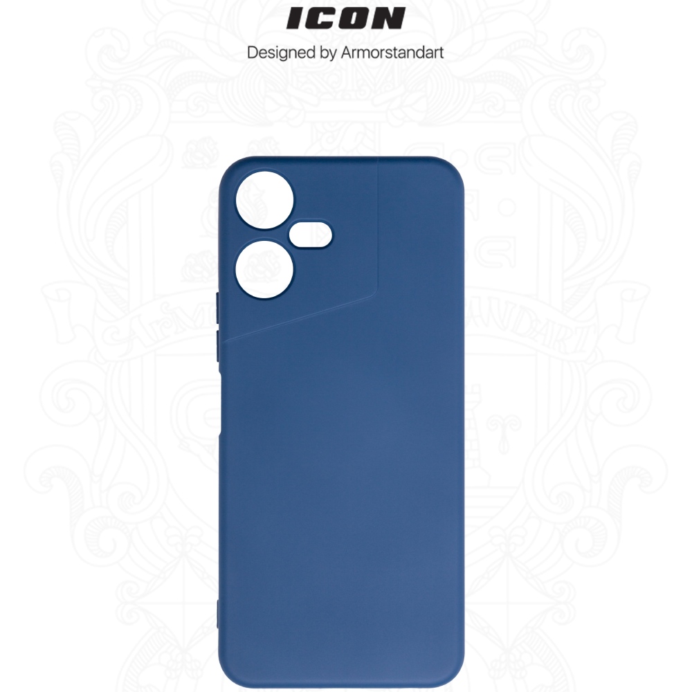 Чехол ARMORSTANDART ICON для Tecno POVA NEO 3 (LH6n) Camera cover Dark Blue (ARM76690) Материал полиуретан