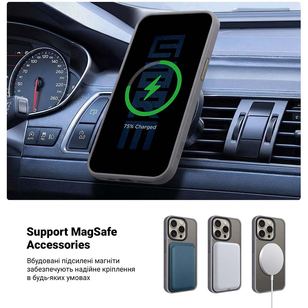 Чохол ARMORSTANDART Uniq Magsafe для Apple iPhone 14 Pro Grey (ARM75282) Колір сірий