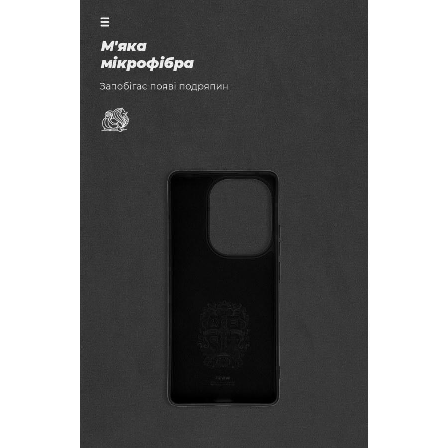 Чохол ARMORSTANDART ICON для Xiaomi Poco M6 Pro 4G Black (ARM74147) Матеріал поліуретан