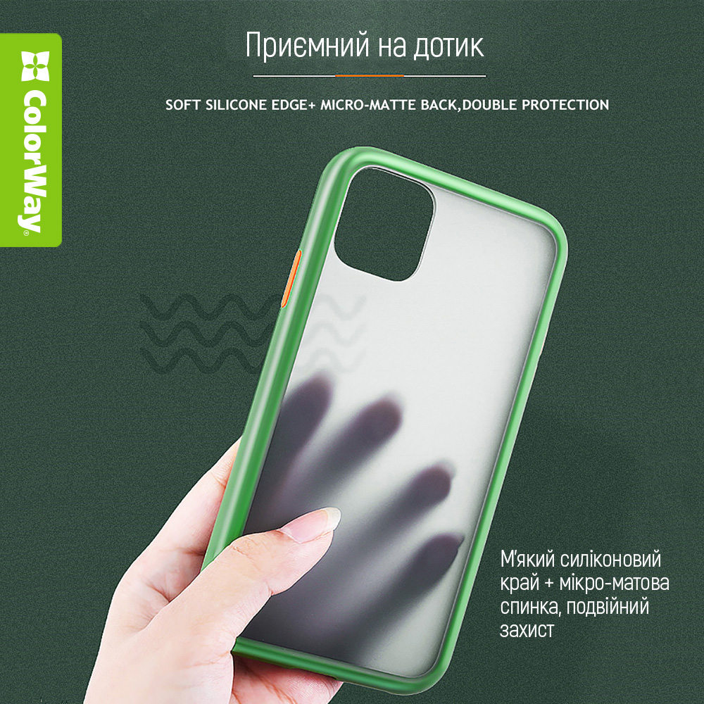 Чохол COLORWAY для Xiaomi Redmi 14C Smart Matte Black (CW-CSMXR14C-BK) Матеріал полікарбонат