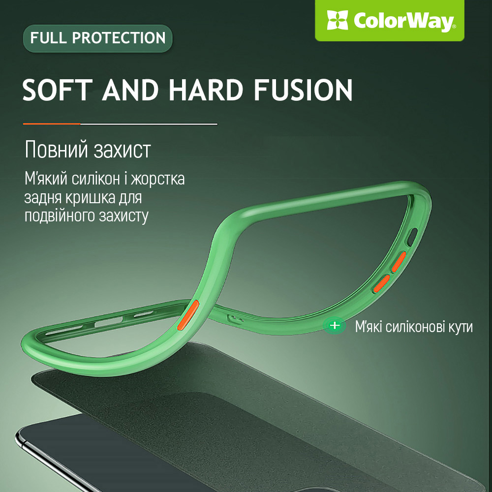 Чохол COLORWAY до Samsung Galaxy S24FE Smart Matte Black (CW-CSMSG721-BK) Матеріал полікарбонат