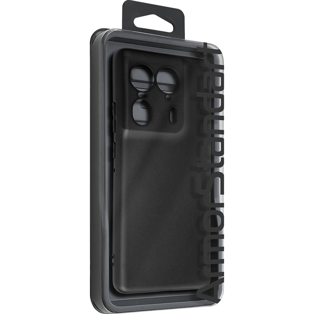 Чехол ArmorStandart Matte Slim Fit для Motorola Edge 50 Ultra Camera cover Black (ARM77290) Материал полиуретан