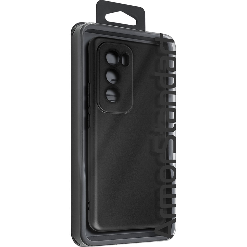 Чехол ArmorStandart Matte Slim Fit для OPPO Reno12 Pro Camera cover Black (ARM77969) Материал полиуретан