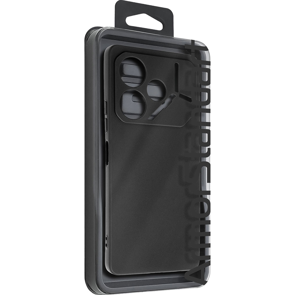 Чохол ArmorStandart Matte Slim Fit для Tecno Pova 6 (LI7) Camera cover Black (ARM78190) Матеріал поліуретан