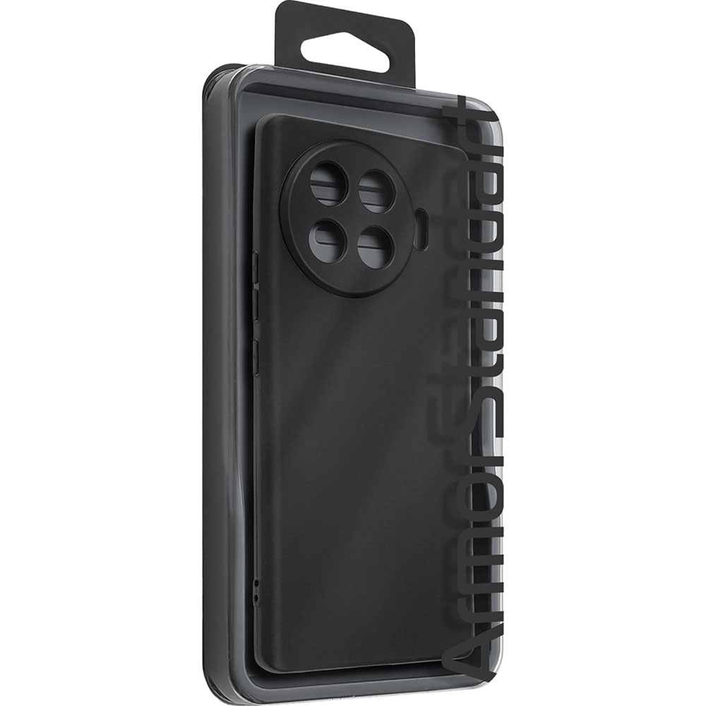 Чохол ArmorStandart Matte Slim Fit для Tecno Spark 20 Pro+ (KJ7) Camera cover Black (ARM75493) Матеріал поліуретан