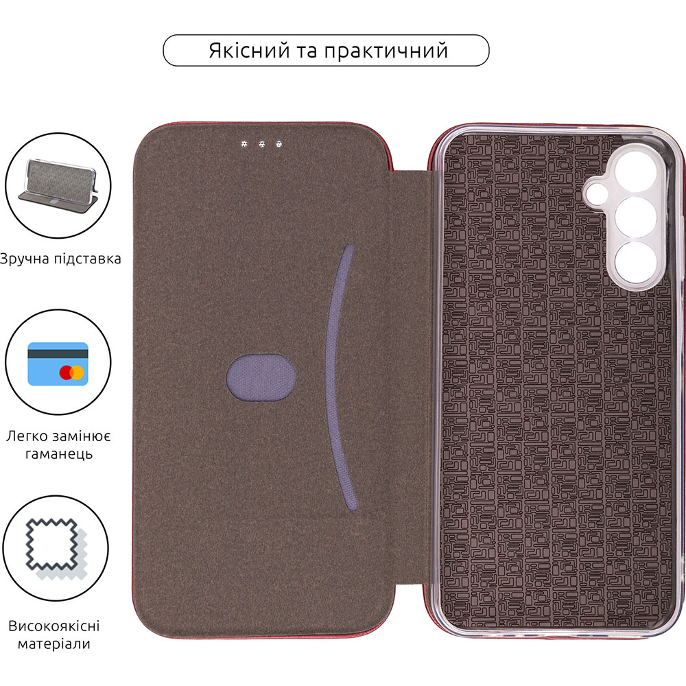 Чохол ArmorStandart G-Case для Samsung M15 5G (M156) Marsala (ARM76383) Тип чохол-книжка