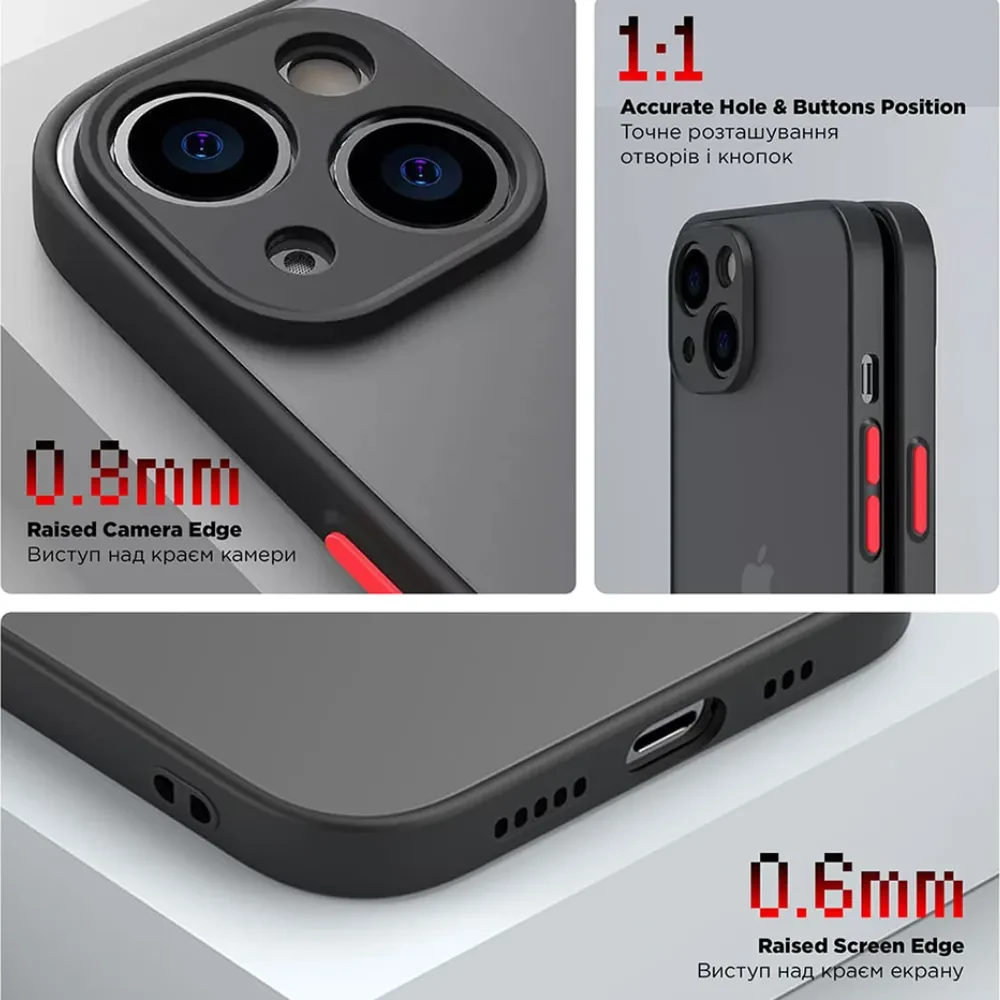 Чохол ARMORSTANDART Frosted Matte для Xiaomi Redmi Note 13 4G Black (ARM73354) Сумісність за моделлю Xiaomi Redmi Note 13