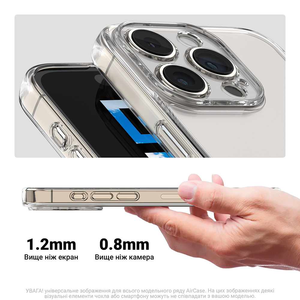 Чехол ARMORSTANDART Air для Realme 12 4G/12+ 5G Camera cover Clear (ARM74758) Тип чехол-накладка