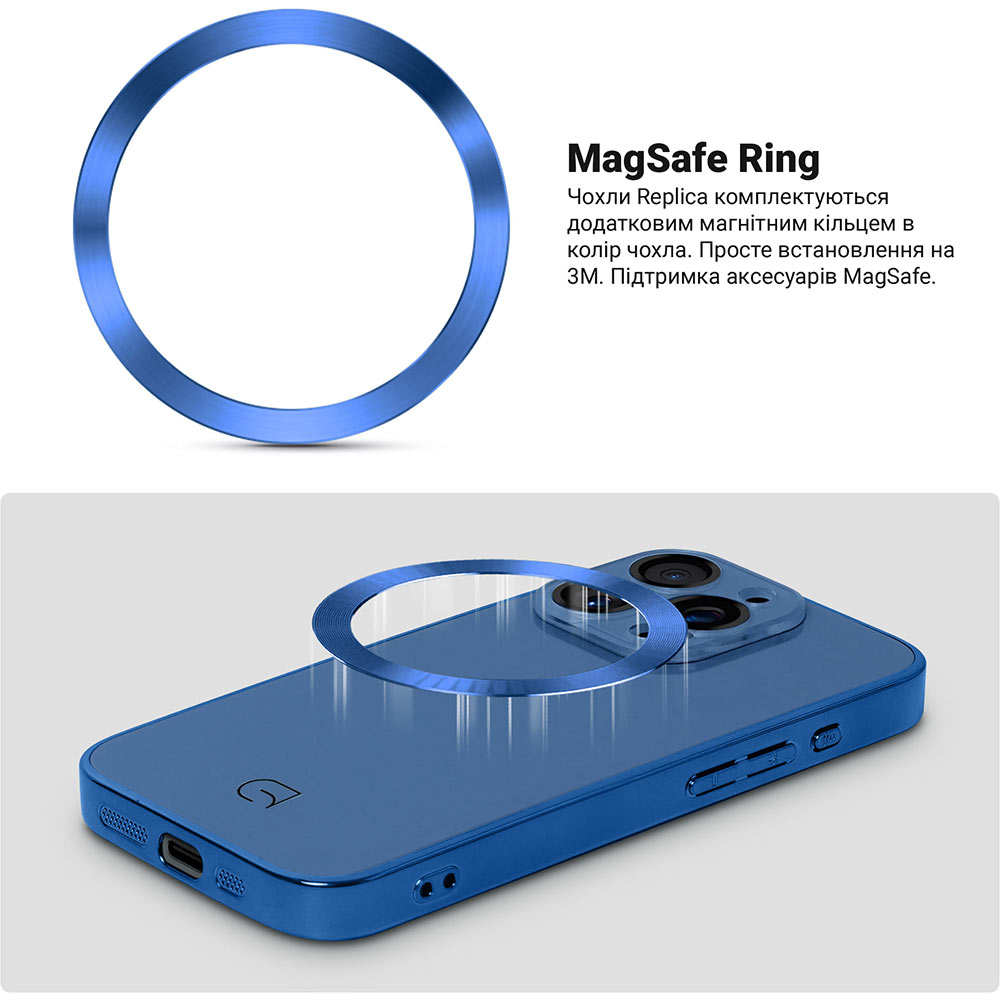 Чохол ARMORSTANDART Replica MagSafe для Apple iPhone 14 Pro Blue (ARM76203) Матеріал полікарбонат