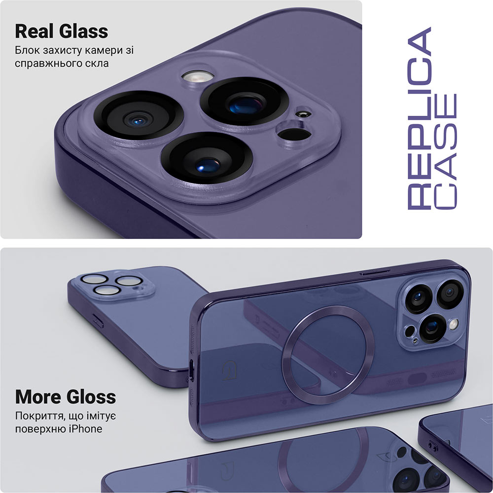 Чохол ARMORSTANDART Replica MagSafe для Apple iPhone 14 Pro Max Dark Purple (ARM76208) Колір фіолетовий