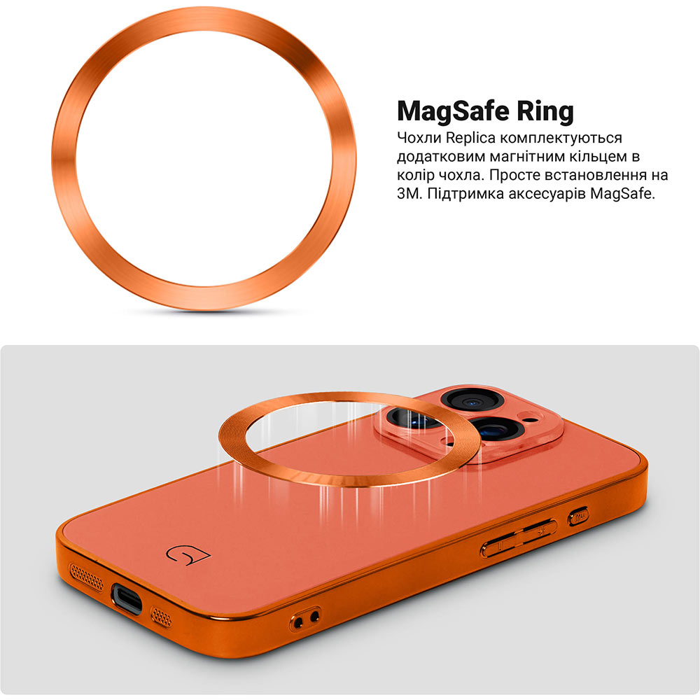 Чехол ARMORSTANDART Replica MagSafe для Apple iPhone 14 Pro Max Orange (ARM76211) Материал полиуретан