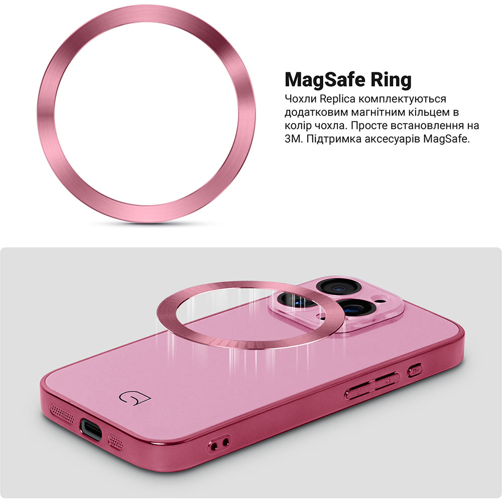 Чохол ARMORSTANDART Replica MagSafe для Apple iPhone 14 Pro Pink (ARM76216) Матеріал полікарбонат