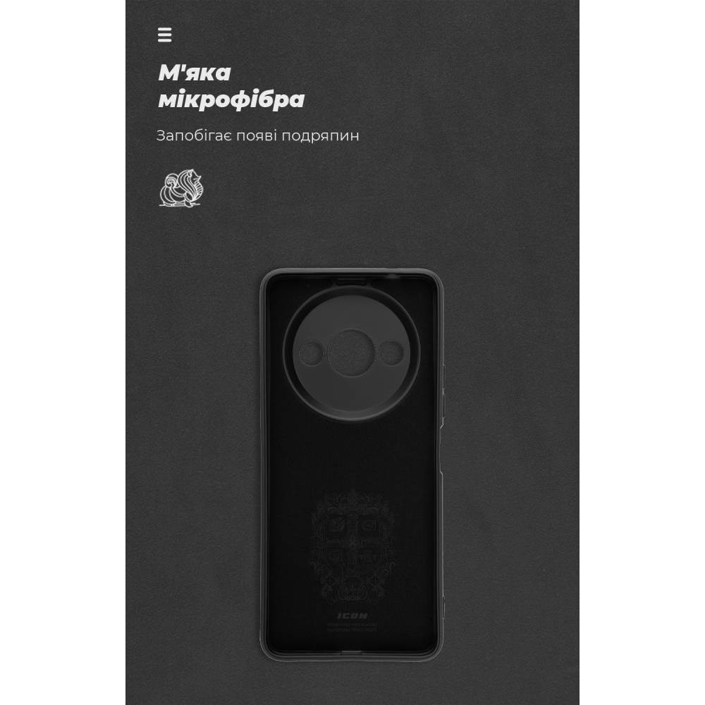 Чехол ARMORSTANDART ICON для Xiaomi Redmi A3 Camera cover Black (ARM78512) Материал полиуретан