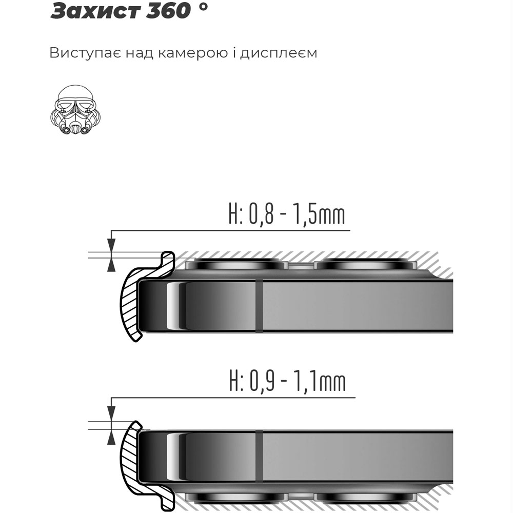 Зовнішній вигляд Чохол ArmorStandart ICON Case для Samsung A25 5G (A256) Black (ARM69656)