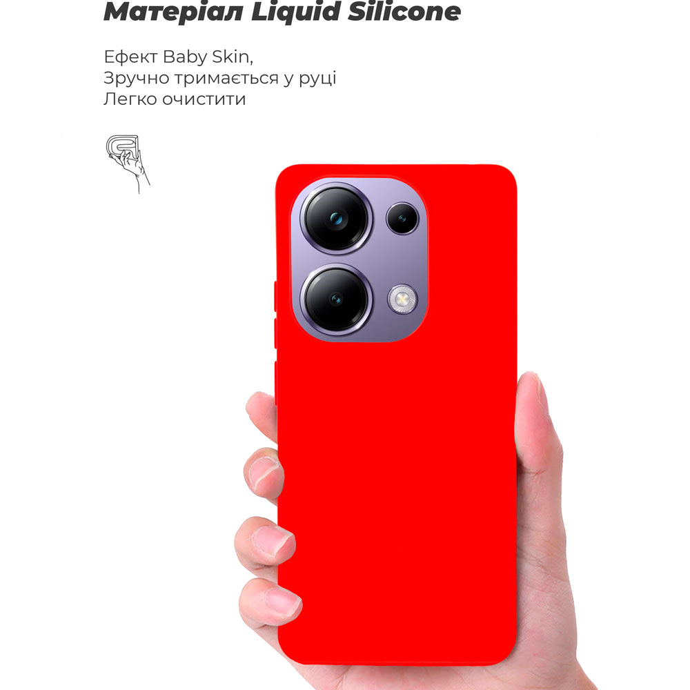 Чохол ArmorStandart ICON Case для Xiaomi Poco M6 Pro 4G Red (ARM74149) Матеріал поліуретан