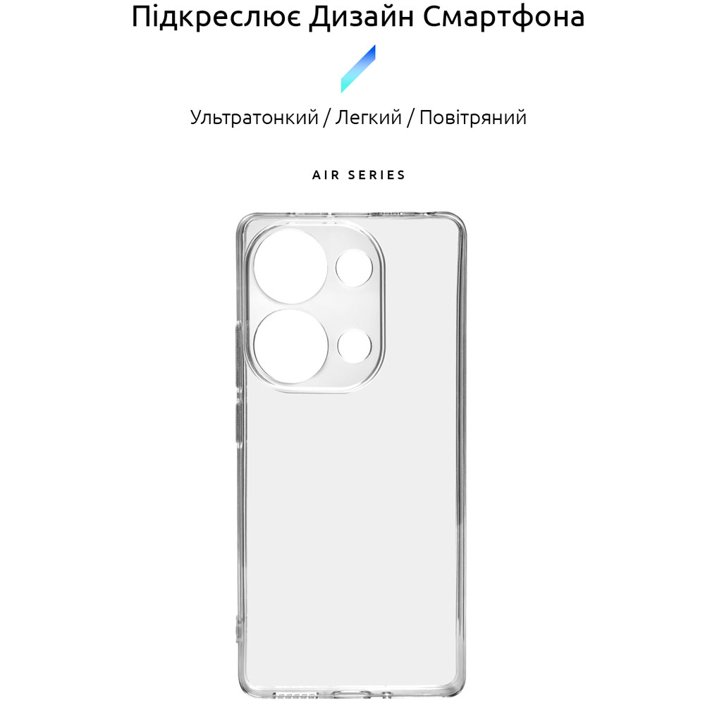 Чохол ArmorStandart Air для Xiaomi Poco M6 Pro 4G Camera cover Clear (ARM74158) Тип чохол-накладка