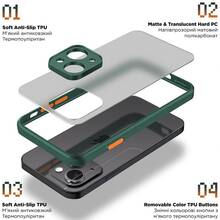 Чехол ARMORSTANDART Frosted Matte для Realme C65 4G Dark Green (ARM77886)