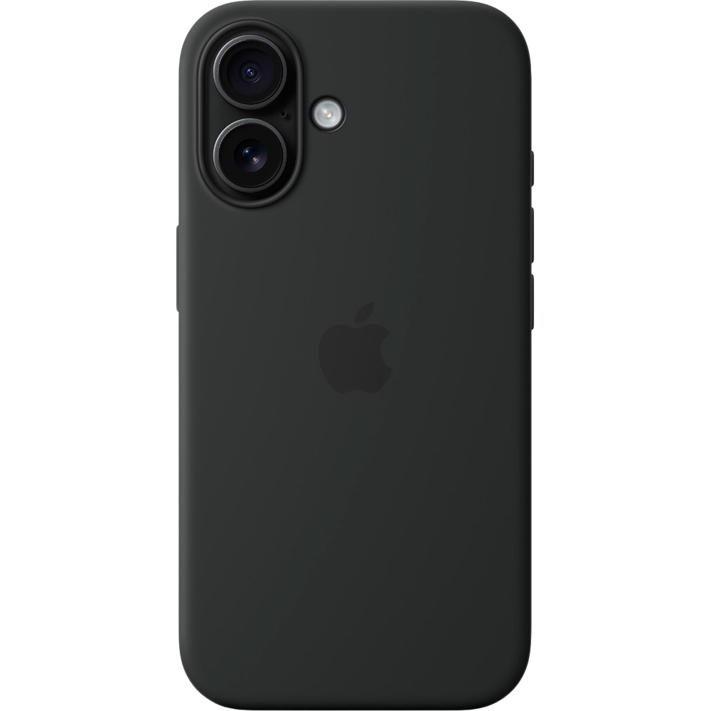 Чехол APPLE Silicone Case with MagSafe для APPLE iPhone 16 Black (MYY13ZM/A) Материал силикон