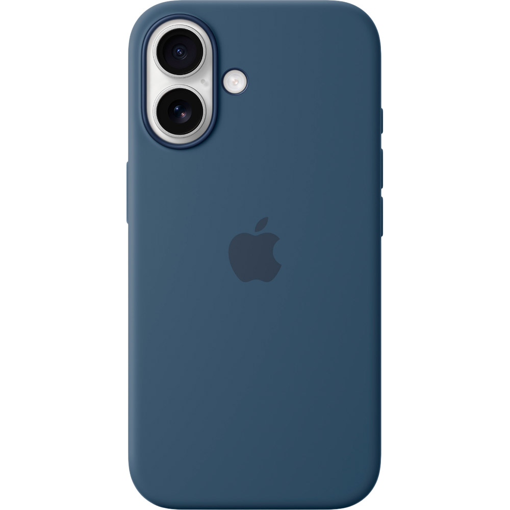 Чехол APPLE Silicone Case with MagSafe для APPLE iPhone 16 Denim (MYY23ZM/Aф) Цвет синий