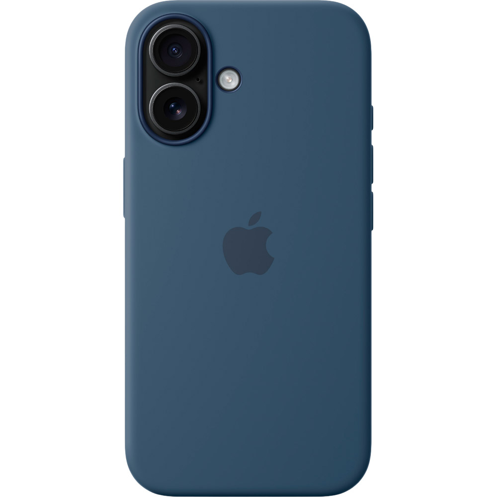 Чехол APPLE Silicone Case with MagSafe для APPLE iPhone 16 Denim (MYY23ZM/Aф) Материал силикон