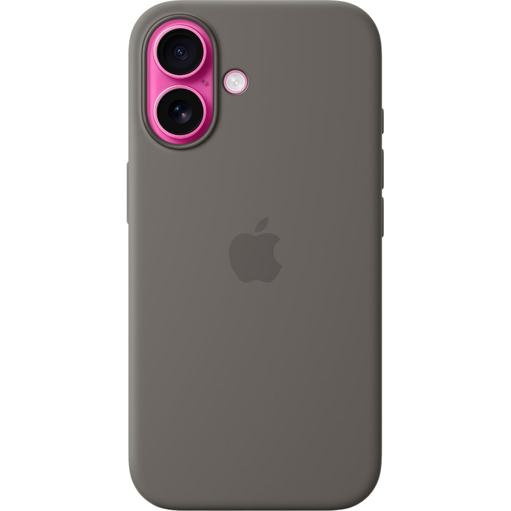 Чехол APPLE Silicone Case with MagSafe для APPLE iPhone 16 Stone Gray (MYY33ZM/A) Тип чехол-накладка