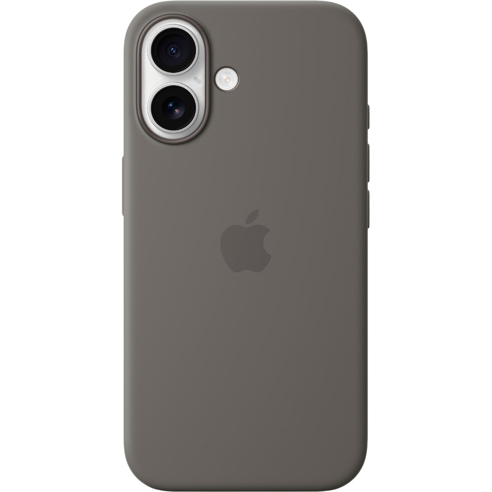 Чехол APPLE Silicone Case with MagSafe для APPLE iPhone 16 Stone Gray (MYY33ZM/A) Цвет серый