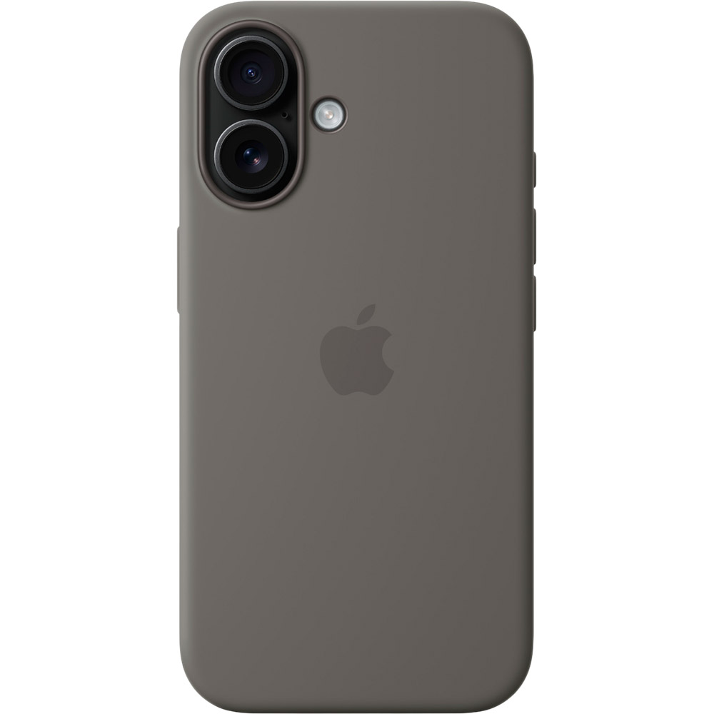 Чохол APPLE Silicone Case with MagSafe для iPhone 16 Stone Gray (MYY33ZM/A) Матеріал силікон