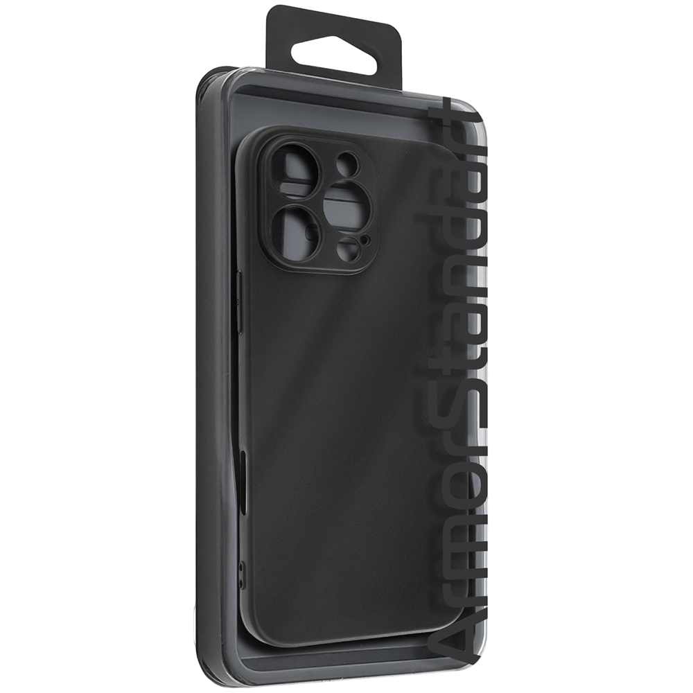 Чехол ARMORSTANDART Matte Slim Fit для Apple iPhone 16 Pro Max Camera cover Black (ARM78499) Материал полиуретан