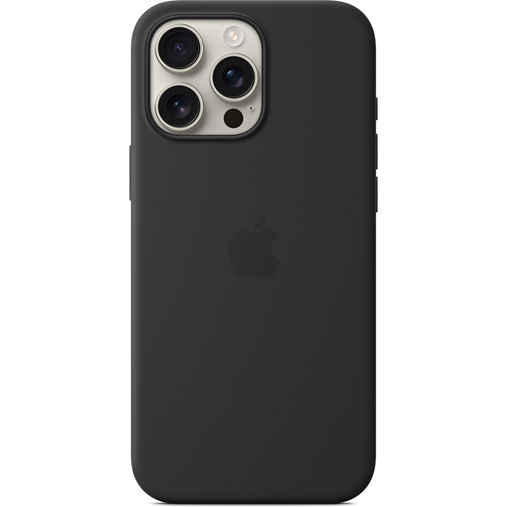 Чехол APPLE Silicone Case with MagSafe для APPLE iPhone16 Pro Max Black (MYYT3ZM/A) Цвет черный